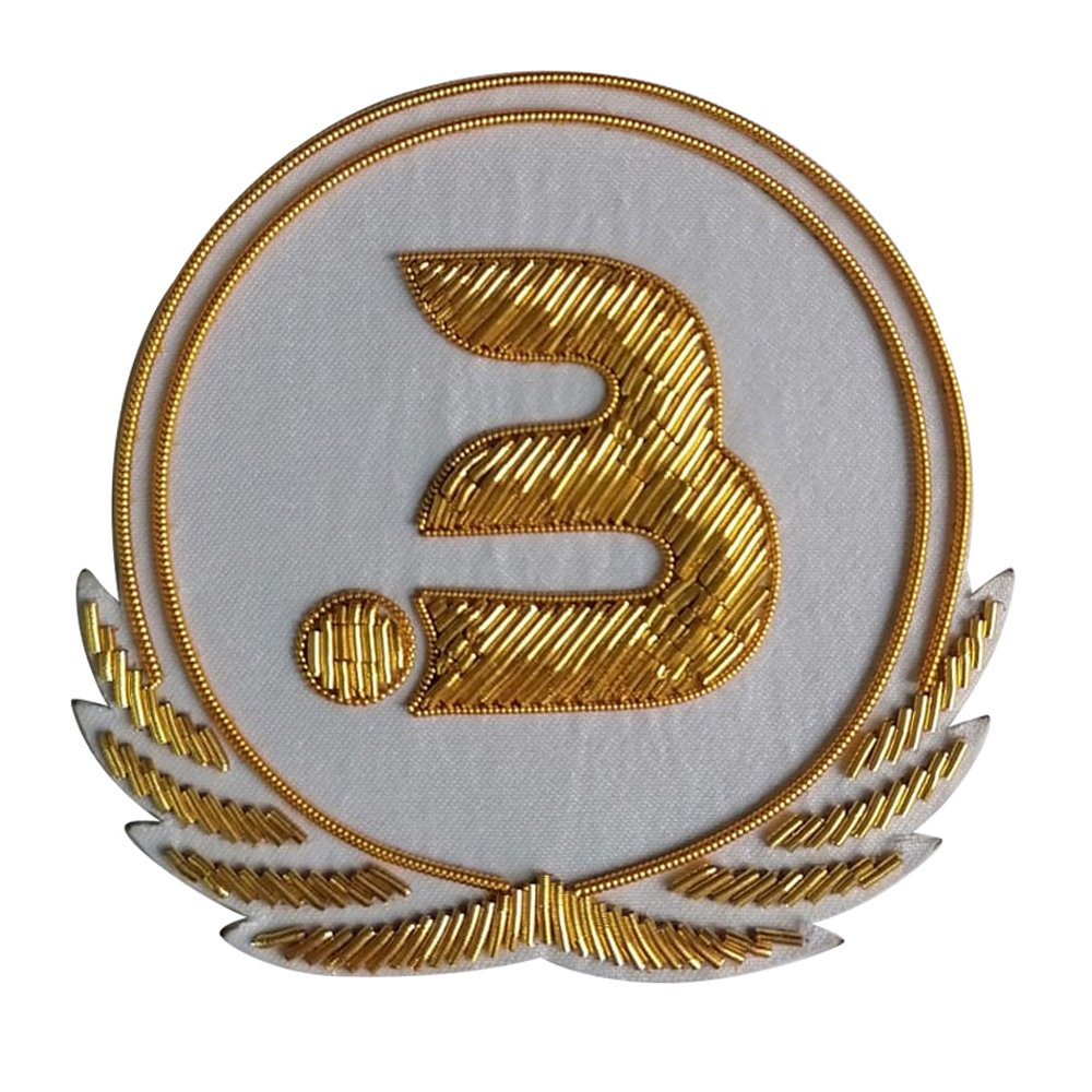 Best custom patches logo in bullion golden wire