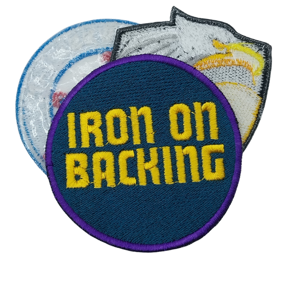 Iron on backing & Iron on custom patches